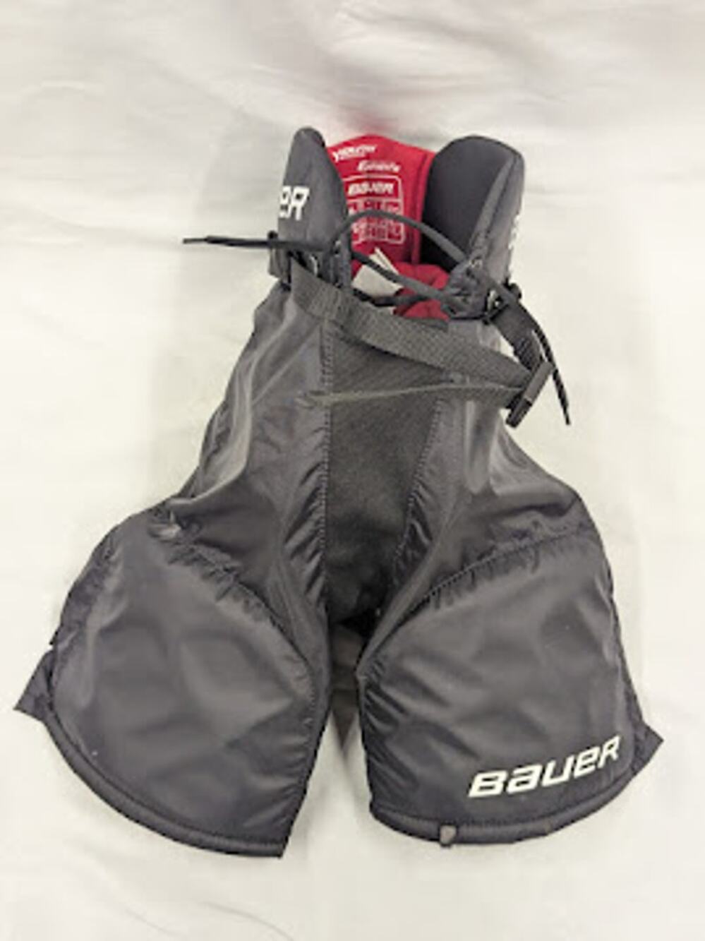 Bauer lil Sport Youth Specific Size Large Black Hockey Pants Black and Red